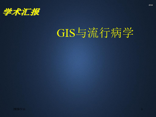 GIS与流行病学  ppt课件