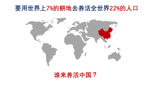 2.3中国耕地资源与粮食安全课件2021-2022学年人教版（2019）高中地理选择性必修3