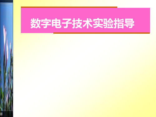 数字电子技术实验