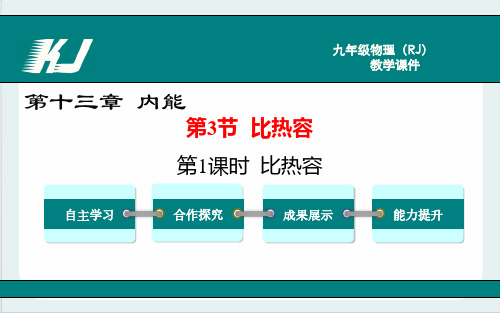 人教版九年级物理《比热容》公开课一等奖课件.ppt