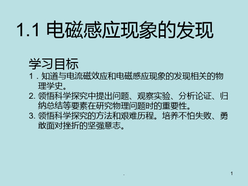 电磁感应现象的发现PPT课件