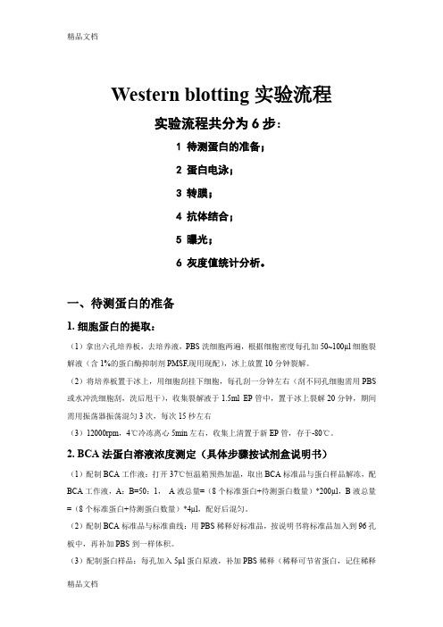 (整理)实验步骤-westernbloting实验流程-5临床医.