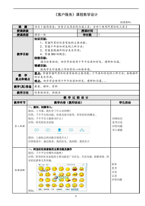 项目1任务2活动1使用阿里旺旺工具2