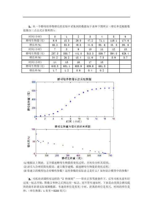 数学建模试卷