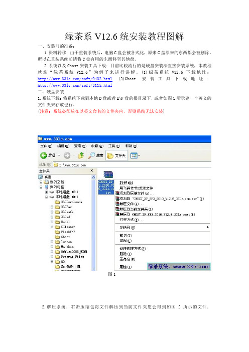 绿茶系统安装图解教程