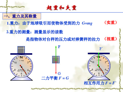 人教版高一物理 必修 第一册 第四章：4.6超重失重(共15页)