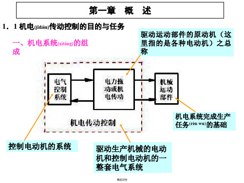 机电传动控制概述