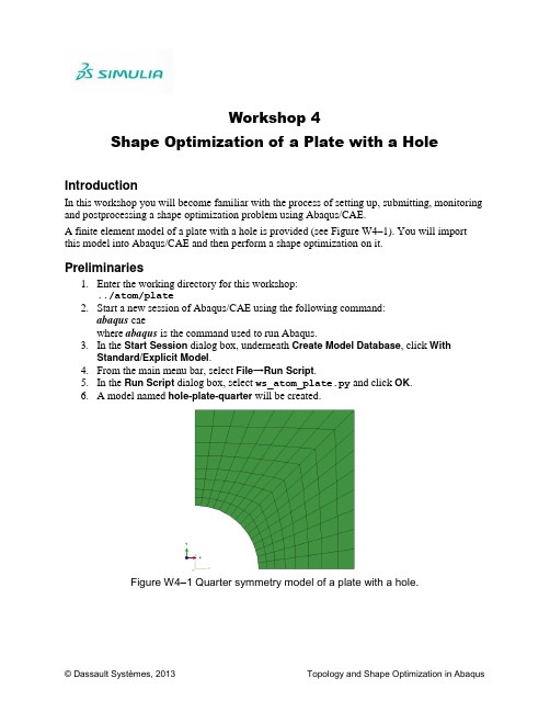 R042ABAQUS资料-ATOM-W04-Shape-optimization