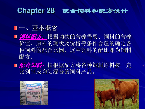 28.配合饲料与配方设计