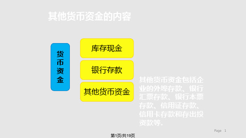 会计基础其他货币资金PPT课件