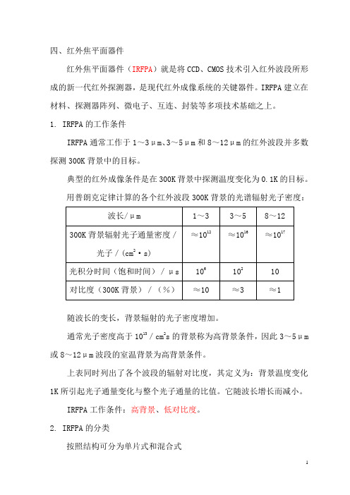 16红外焦平面器件