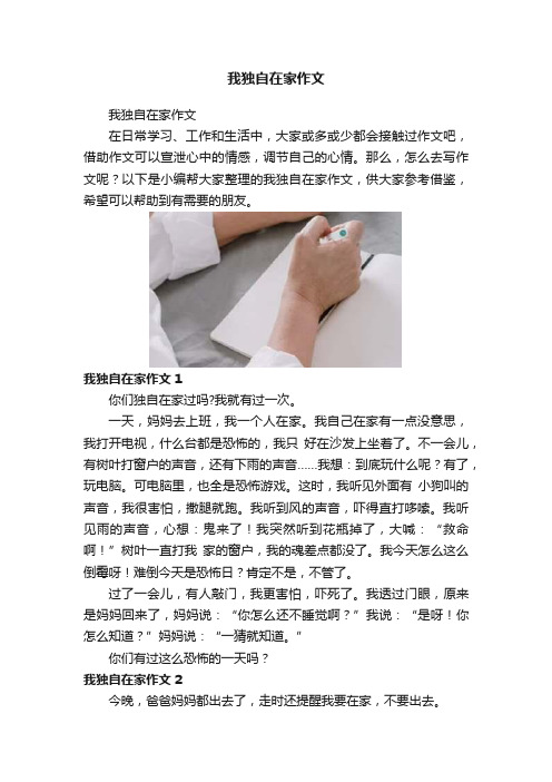 我独自在家作文