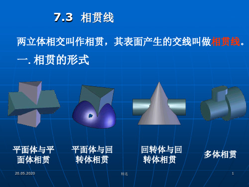 画法几何完整 相贯线ppt课件