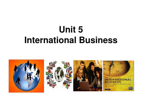 商务英语综合教程第二册unit 5 International Business