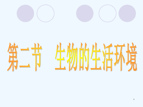 济南版生物七年级上册112《生物的生活环境》2PPT课件