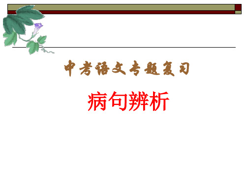 2020年疫情期间江苏省泰州中学附属初级中学空中课堂初二英语病句专题