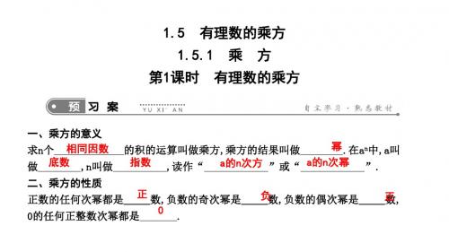 新人教版七年级上册数学课件：有理数的乘方