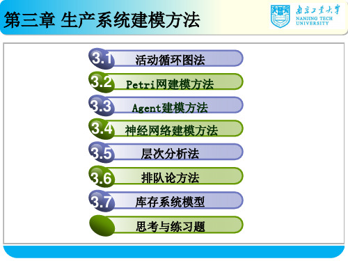 第三章 生产系统建模方法