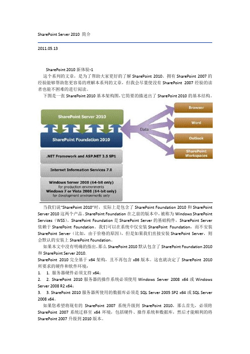 SharePoint Server 2010 简介