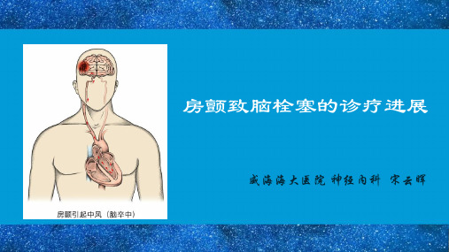 房颤致脑栓塞诊疗进展 多模影像抗凝时机取栓等2020