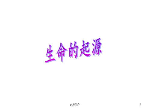 生命的起源  ppt课件