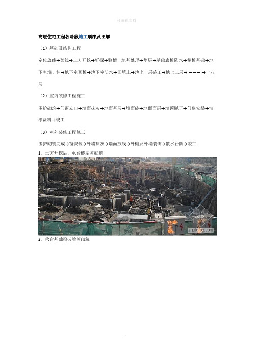 高层住宅工程各阶段施工顺序及图解