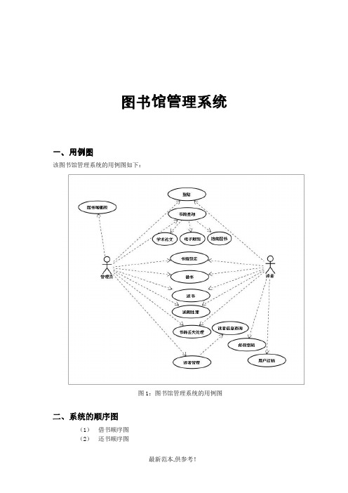 图书馆管理系统UML