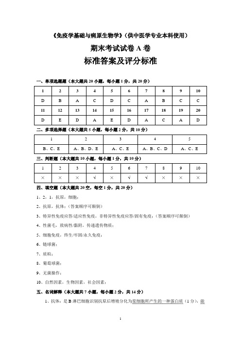 《免疫学基础与病原生物学》(供中医学专业本科使用)