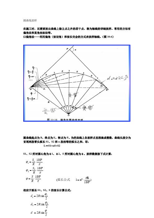 圆曲线放样