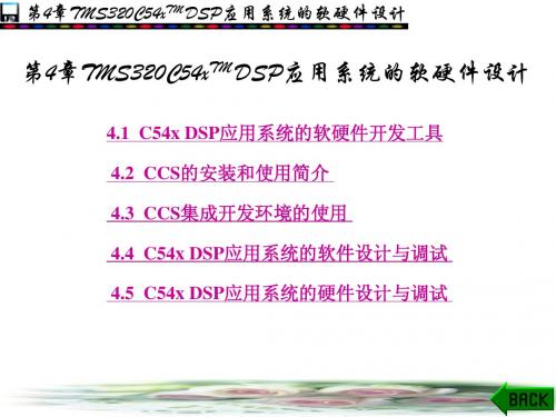 TMS320C54xTM DSP应用系统的软硬件设计