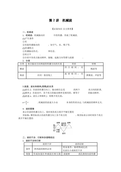 高考物理总复习 第2讲 机械波