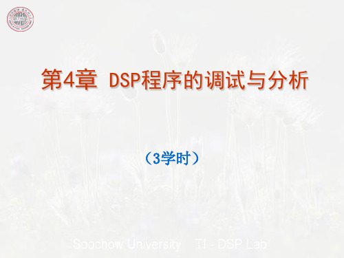 第4章 DSP程序的调试与分析