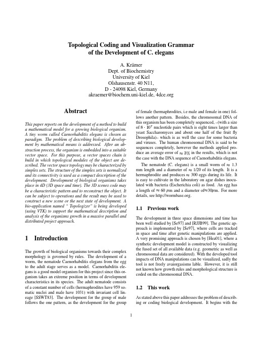 of the Development of C. elegans