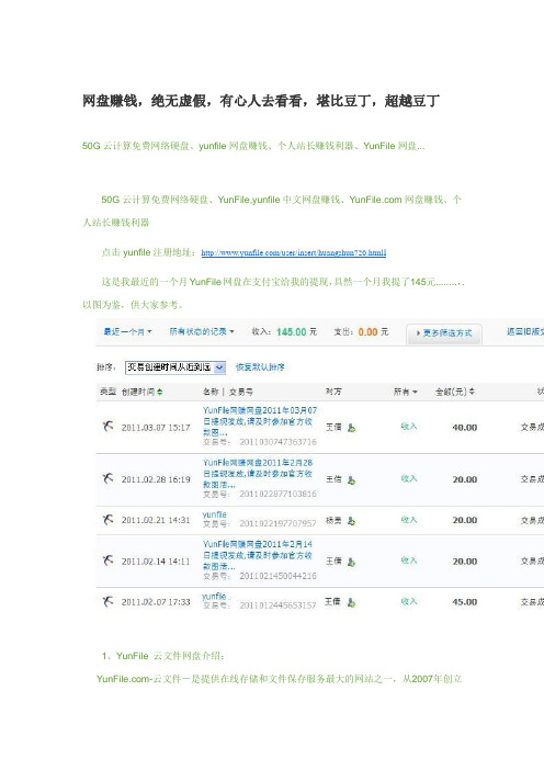 网盘赚钱(YunFile内部绝密)111