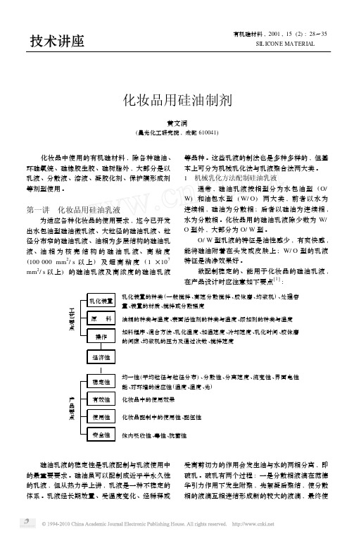 化妆品用硅油制剂