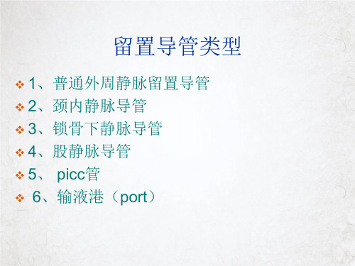 留置针封管PPT