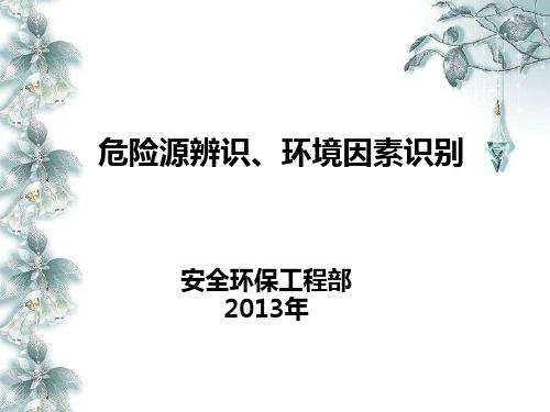 危险源辨识、环境因素识别PPT(共40页)