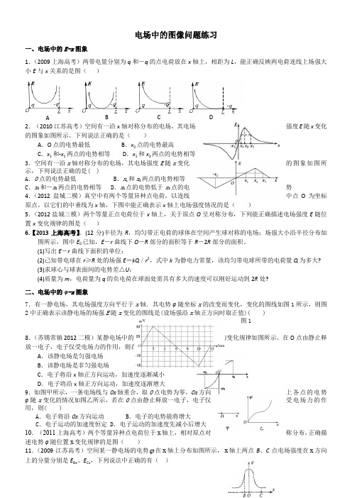 电场中的图像问题练习