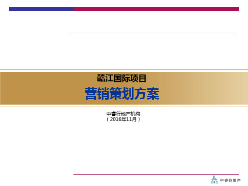 XXXX11重庆赣江国际项目营销策划方案91页