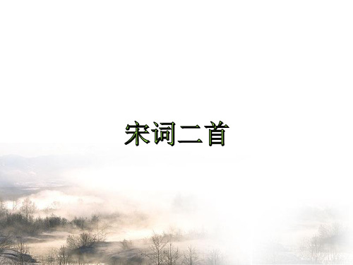 教学课件：第1课《宋词二首》 (共54张PPT)