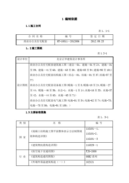 北京市某商业楼创长城杯施工组织设计