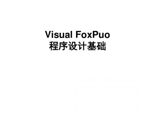 Visual FoxPro程序设计基础第10章表单的设计与应用