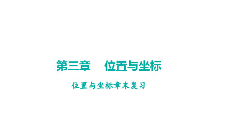 第三章+位置与坐标+章末复习课件+2024-2025学年北师大版数学八年级上册