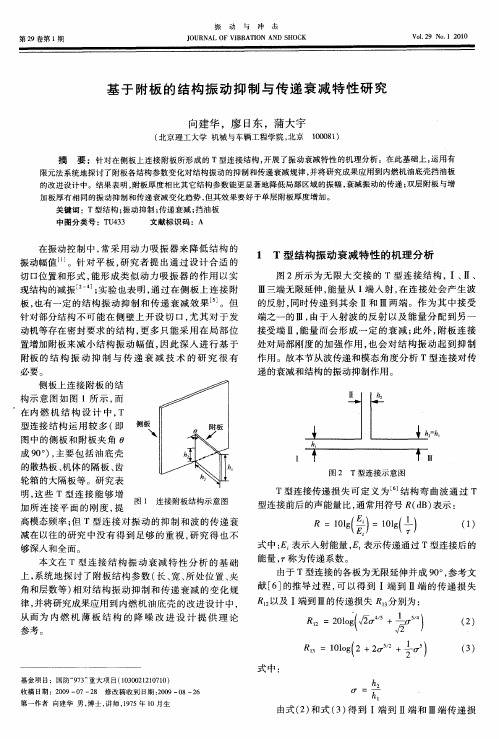 基于附板的结构振动抑制与传递衰减特性研究