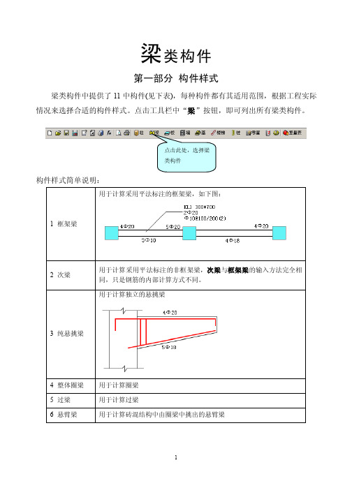 梁类构件——精选推荐