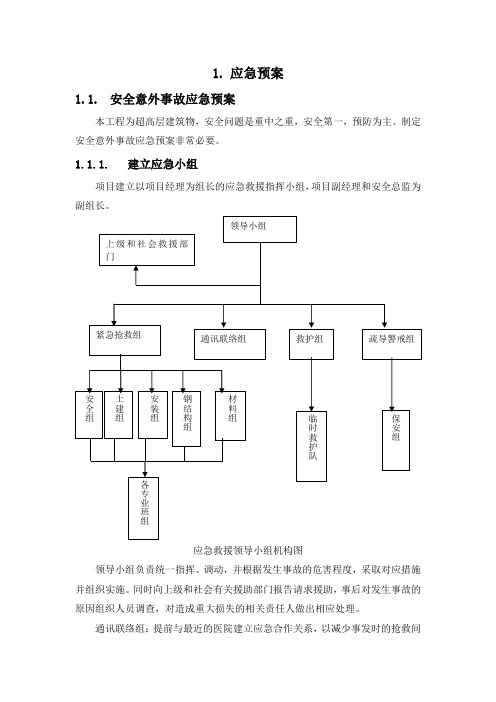 施工组织设计-应急预案(纯方案,9页)