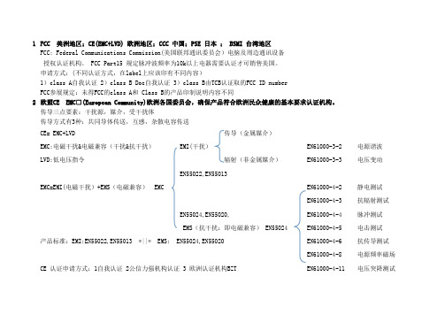 产品认证EMC和安规