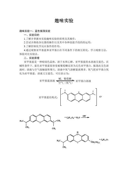 趣味实验报告