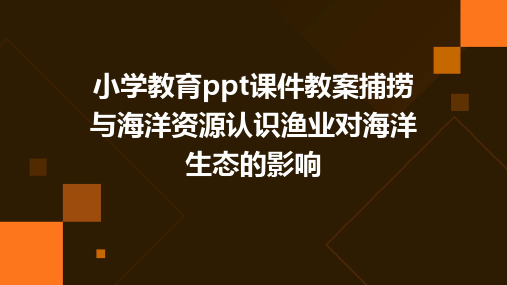 小学教育ppt课件教案捕捞与海洋资源认识渔业对海洋生态的影响