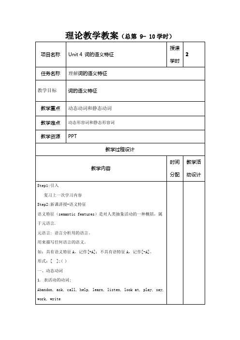 6英语词汇学教案 第4章(9-10)